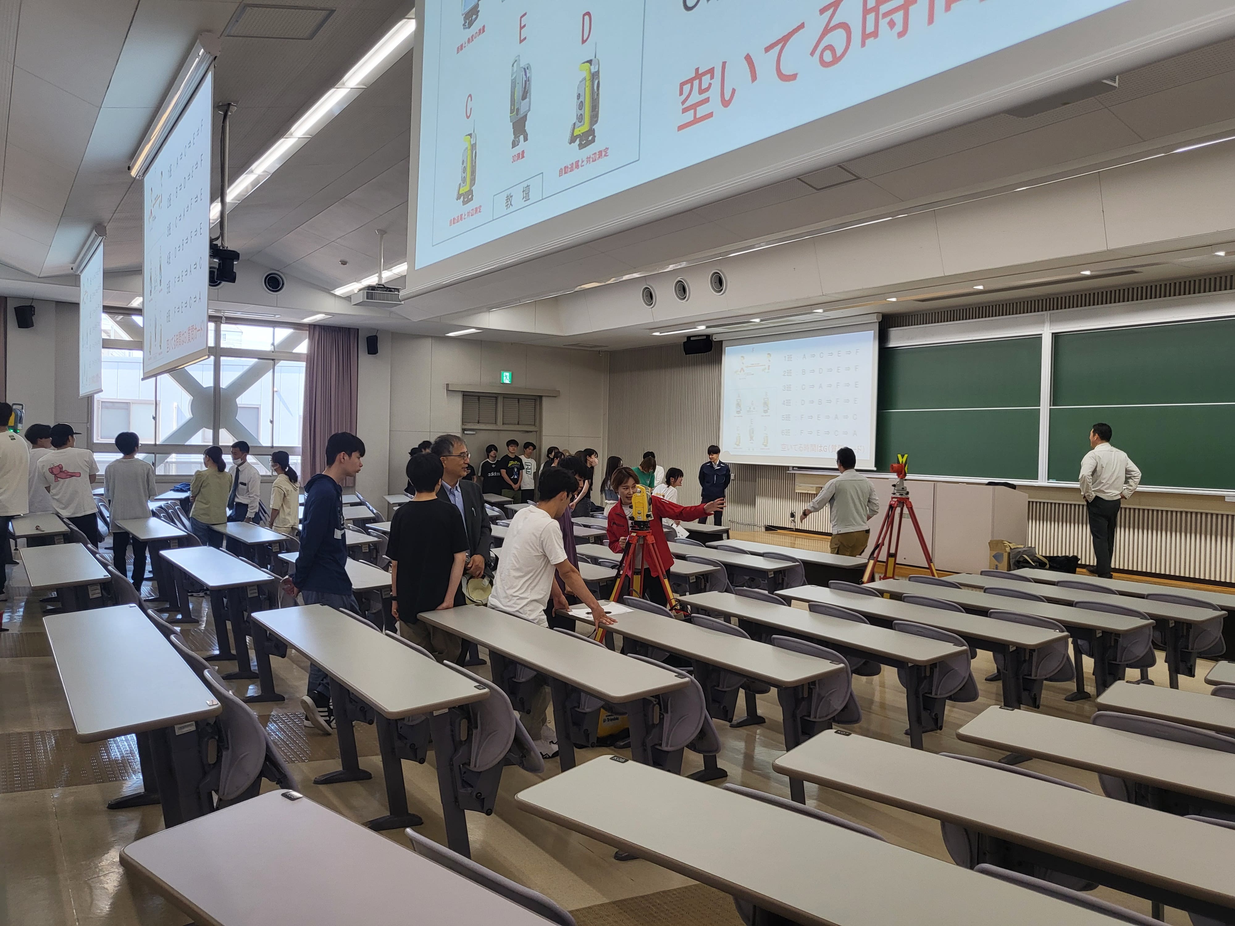 近畿大学での実習風景